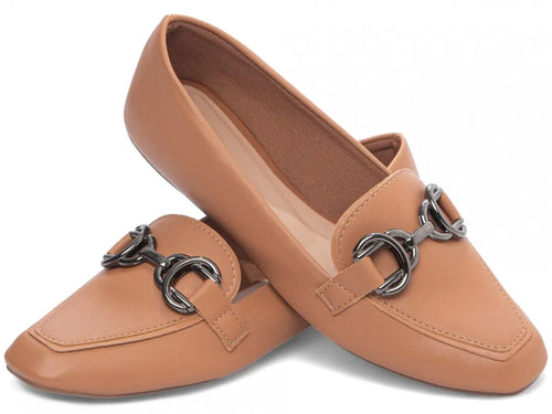 Sapatilha Mocassim  Caramelo Feminino antiderrapante