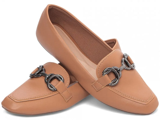 Sapatilha Mocassim  Caramelo Feminino antiderrapante