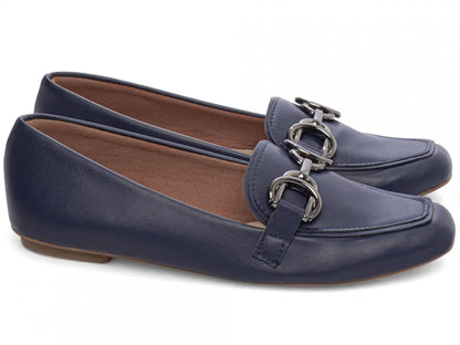 Sapatilha Mocassim Azul Feminino antiderrapante
