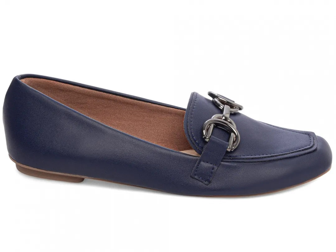 Sapatilha Mocassim Azul Feminino antiderrapante
