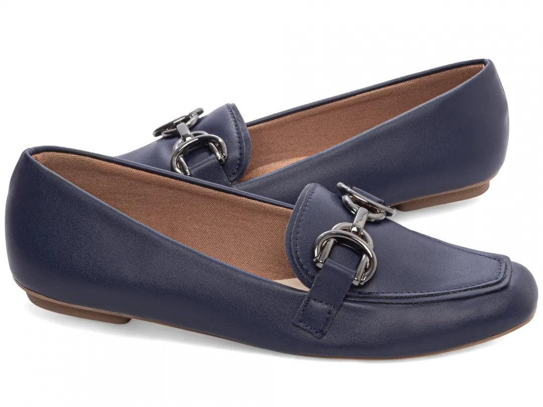 Sapatilha Mocassim Azul Feminino antiderrapante