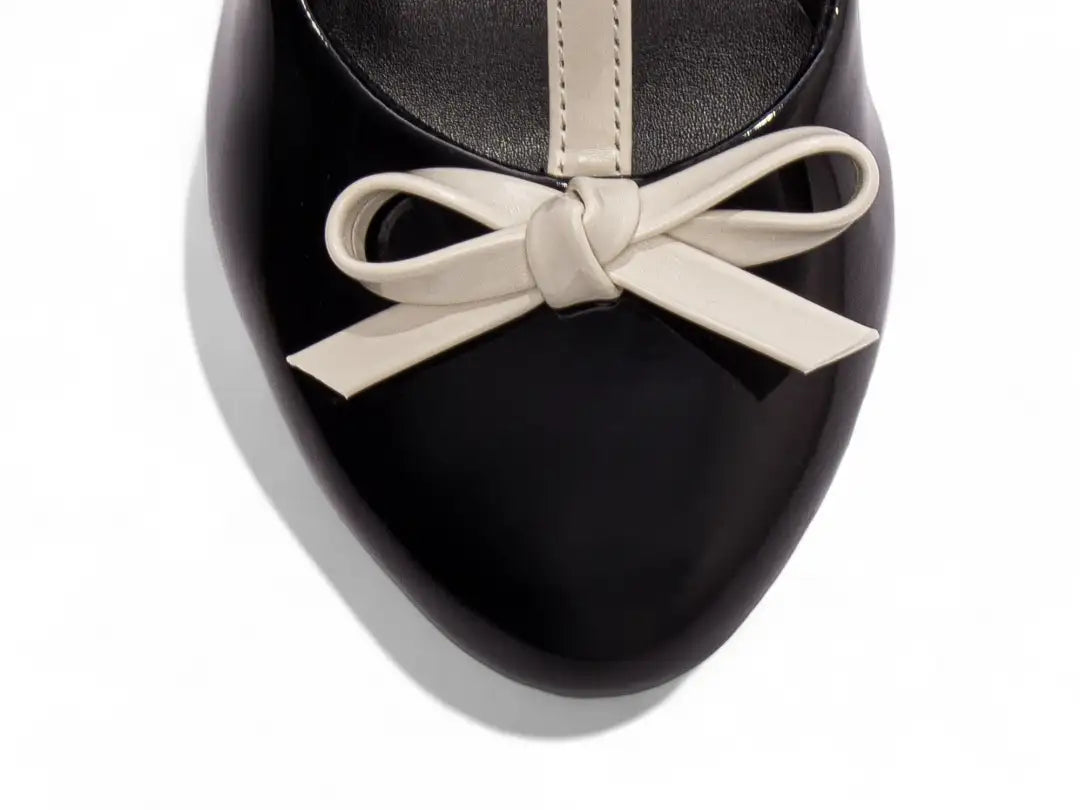 Sapato Scarpin Feminino Verniz Preto Salto Médio
