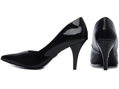 Sapato Scarpin Verniz Preto Numeração Grande 39 ao 44