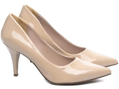 Sapato Scarpin Salto Fino Verniz Bistrô Tamanhos Especiais