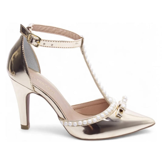 Scarpin Metalizado Ouro Light – Torricella | Hyly Prime