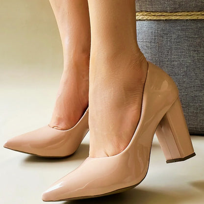 Sandália Scarpin Verniz Rose Torricella | Hyly Prime