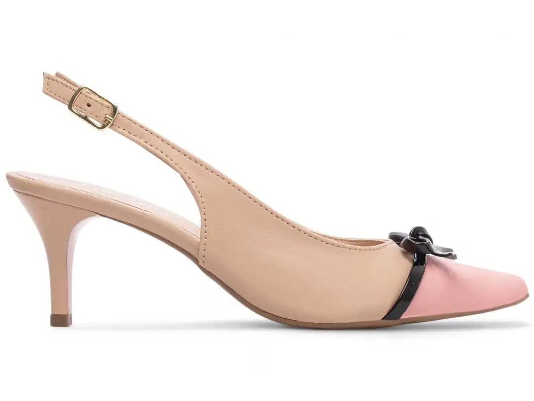 Sandália Torricella Caramelo Off White – Salto Fino 6cm