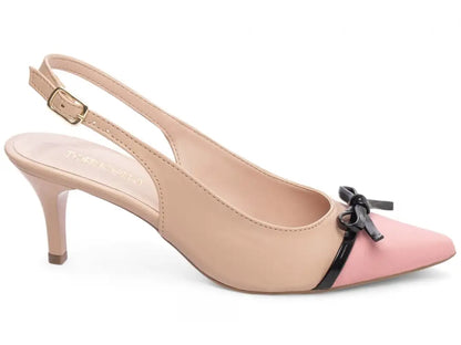 Sandália Torricella Caramelo Off White – Salto Fino 6cm