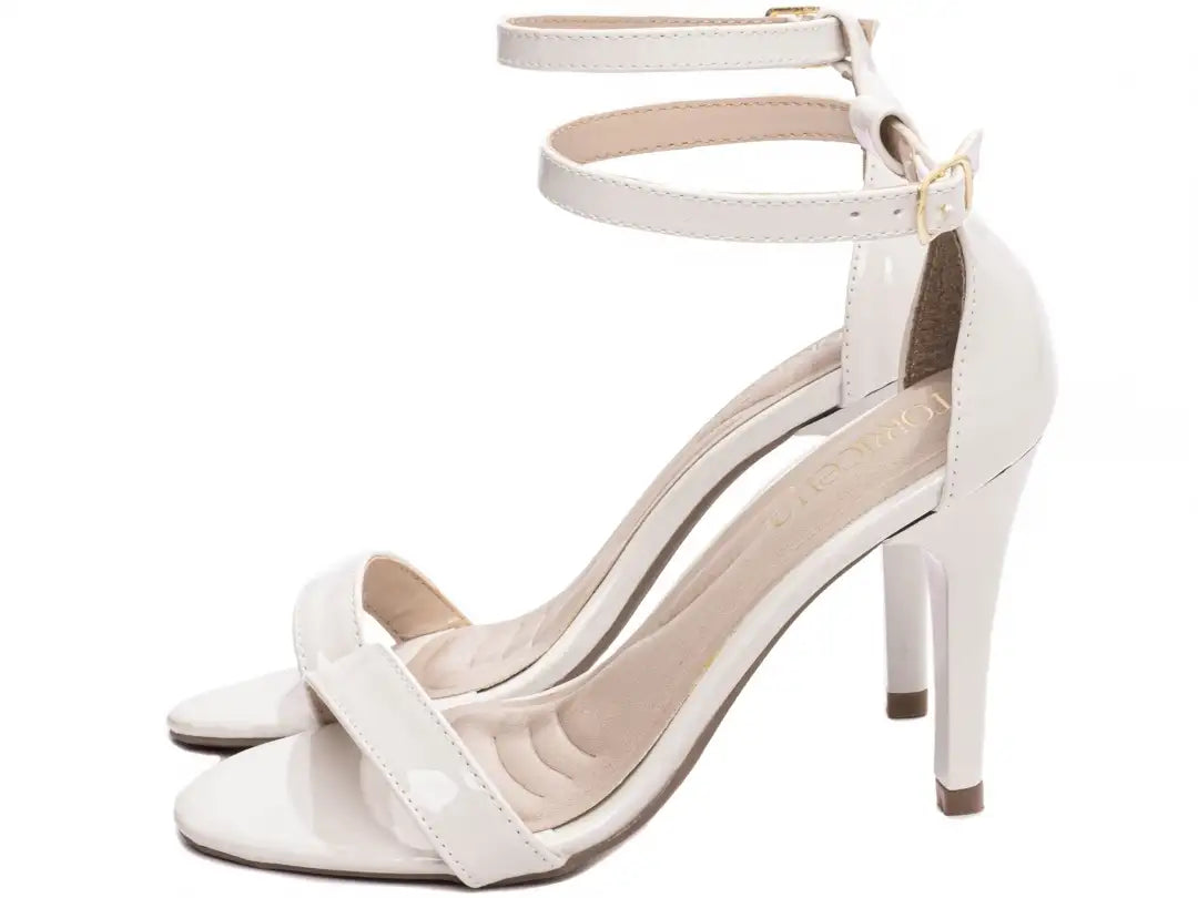 Sandália Torricella Verniz Off White | Black Friday Hyly Prime