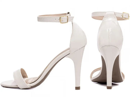 Sandália Torricella Verniz Off White | Black Friday Hyly Prime