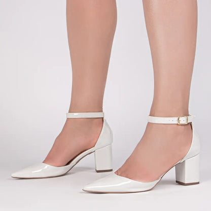 Scarpin Verniz Rosê Salto 6,5cm – Torricella