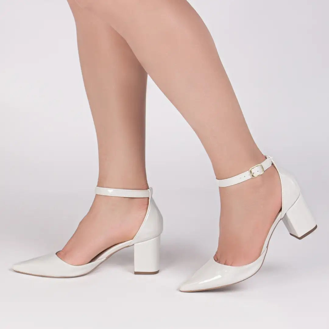 Scarpin Verniz Rosê Salto 6,5cm – Torricella