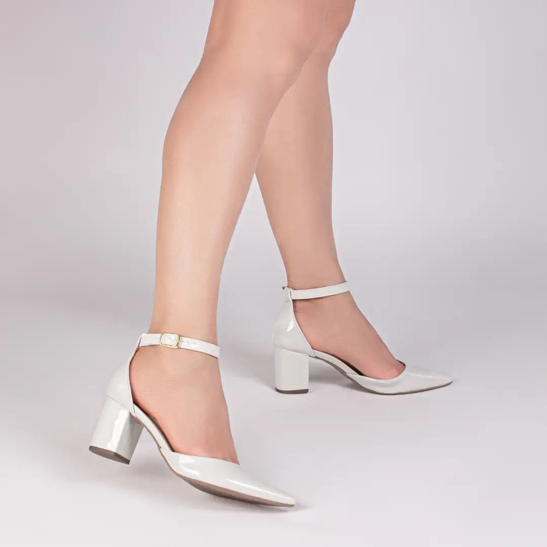 Scarpin Verniz Rosê Salto 6,5cm – Torricella