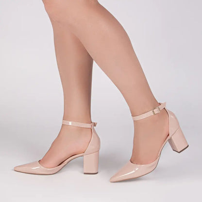 Scarpin Verniz Rosê Salto 6,5cm – Torricella