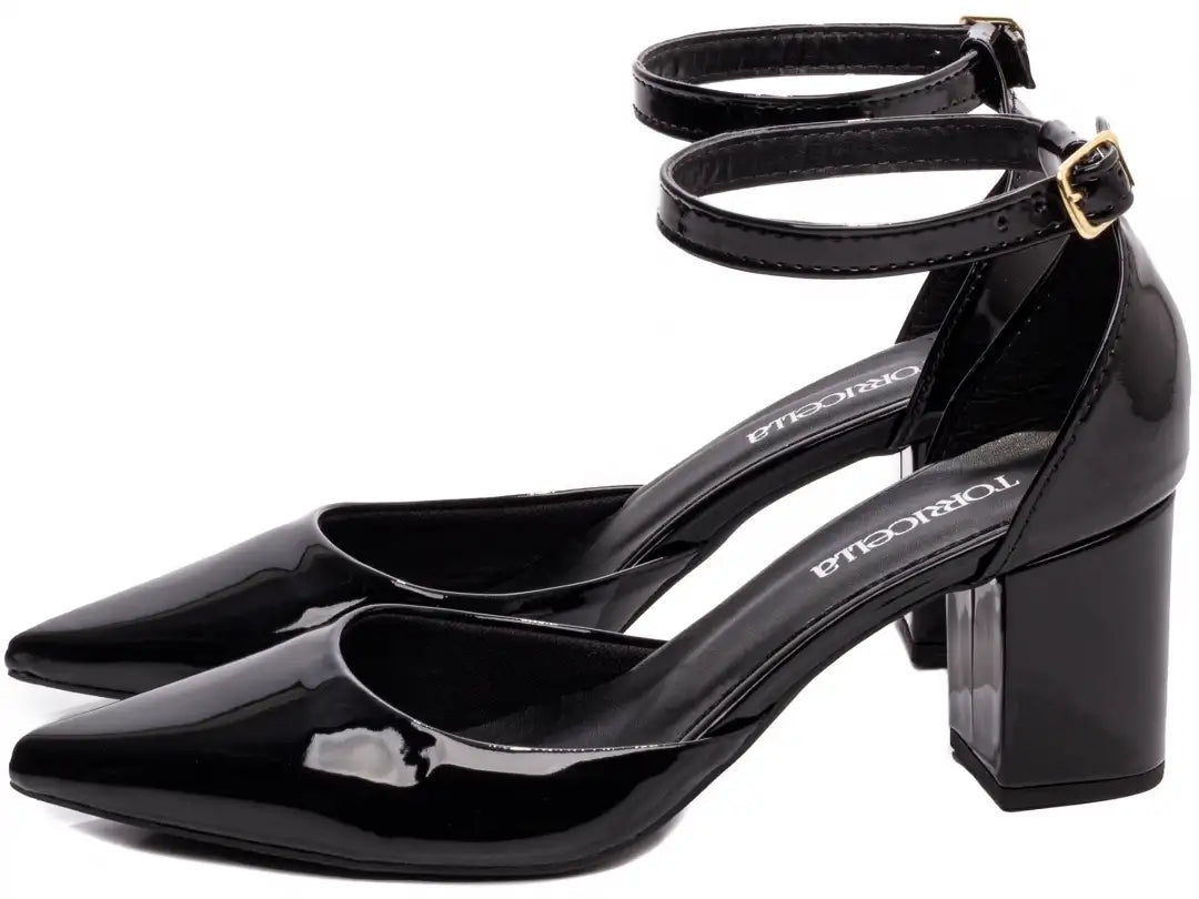 Scarpin Verniz Rosê Salto 6,5cm – Torricella