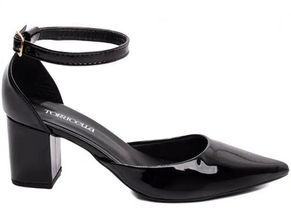 Scarpin Verniz Rosê Salto 6,5cm – Torricella