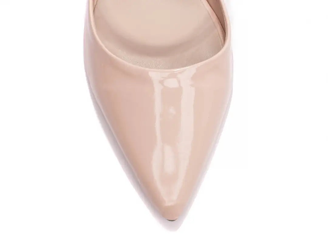 Scarpin Verniz Rosê Salto 6,5cm – Torricella