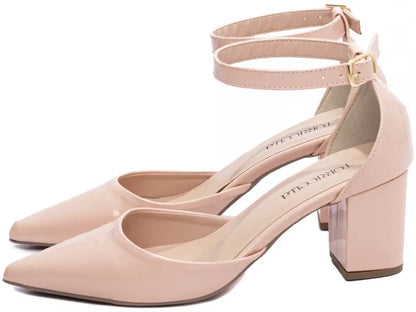 Scarpin Verniz Rosê Salto 6,5cm – Torricella