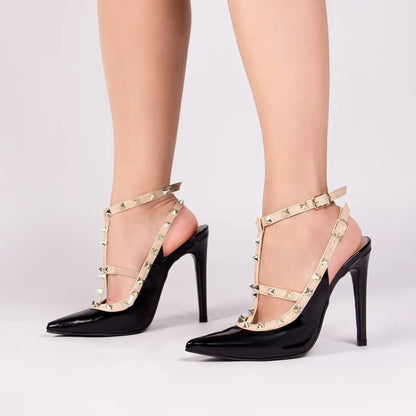 Sapato Scarpin Verniz Preto e Bege – Torricella | Hyly Prime