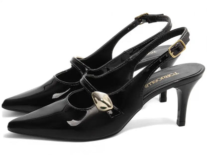 Sapato Scarpin Verniz Bege – Elegância e Conforto